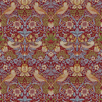 Avery Tapestry Claret - William Morris Inspired Apex Curtains